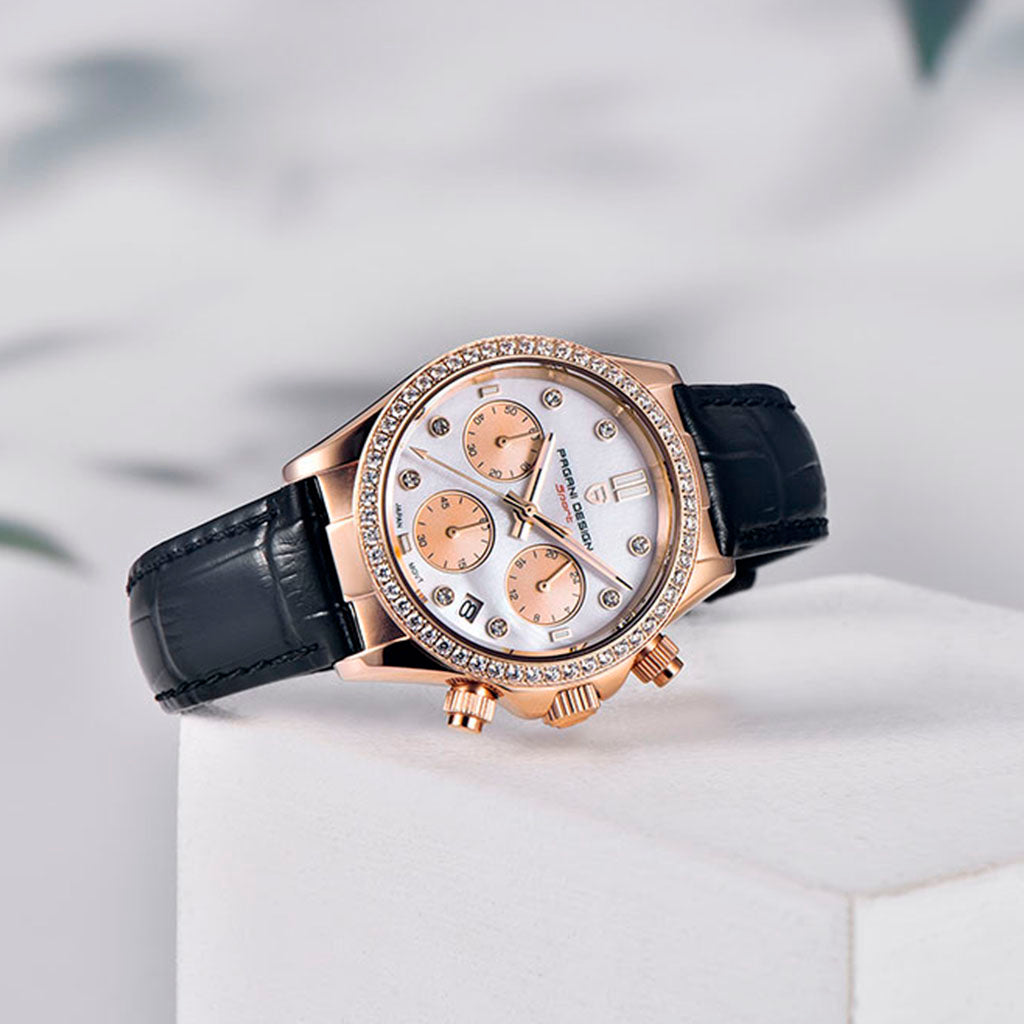 Pagani Design Daisy Gold Black Women's Watch